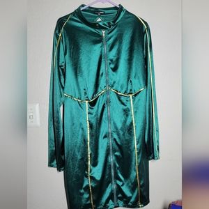 FashionNova Green & Gold Dress